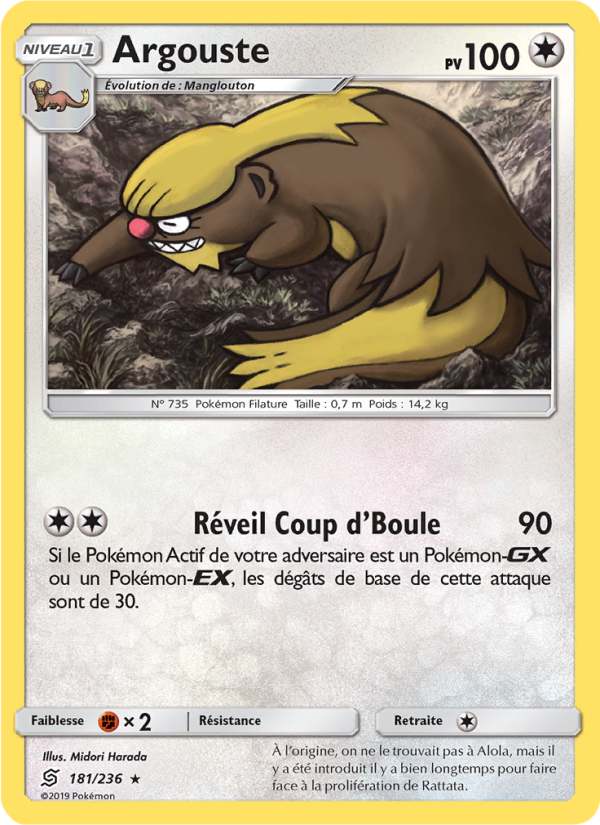 Argouste 181 — Harmonie des Esprits (French Pokémon TCG card)