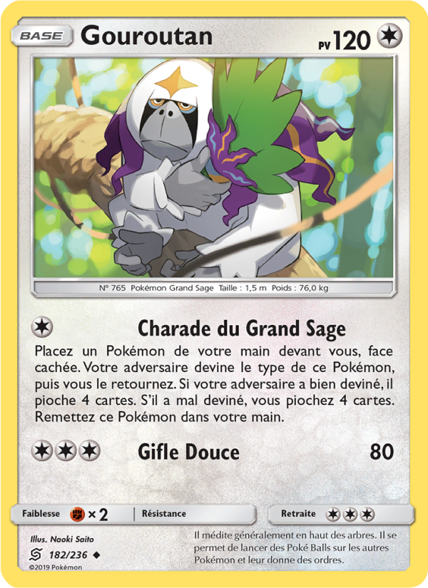 Gouroutan 182 — Harmonie des Esprits (French Pokémon TCG card)