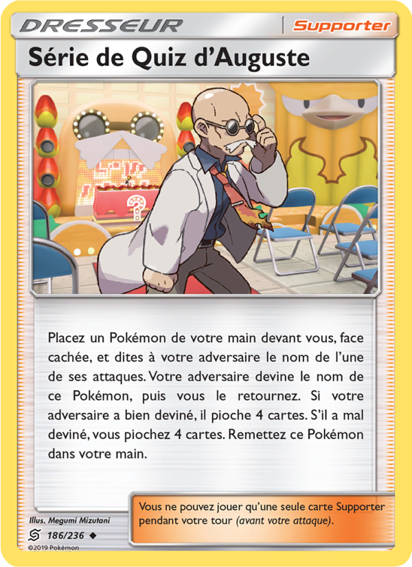 Série de Quiz d’Auguste 186 — Harmonie des Esprits (French Pokémon TCG card)