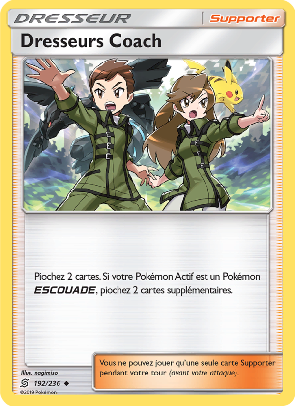 Dresseurs Coach 192 — Harmonie des Esprits (French Pokémon TCG card)