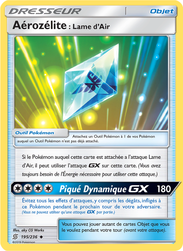 Aérozélite : Lame d’Air 195 — Harmonie des Esprits (French Pokémon TCG card)