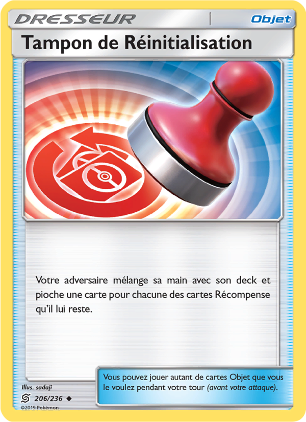 Tampon de Réinitialisation 206 — Harmonie des Esprits (French Pokémon TCG card)