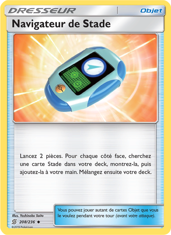 Navigateur de Stade 208 — Harmonie des Esprits (French Pokémon TCG card)