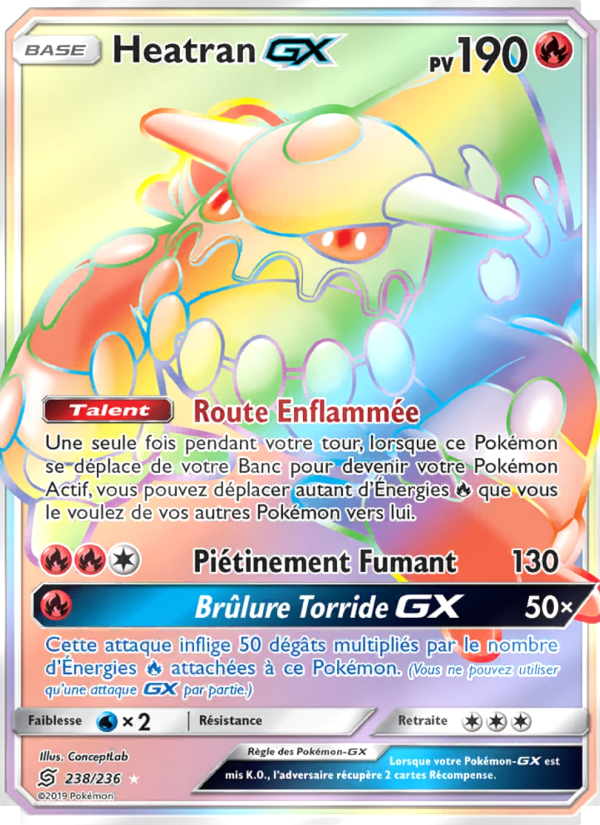 Heatran GX 238 — Harmonie des Esprits (French Pokémon TCG card)
