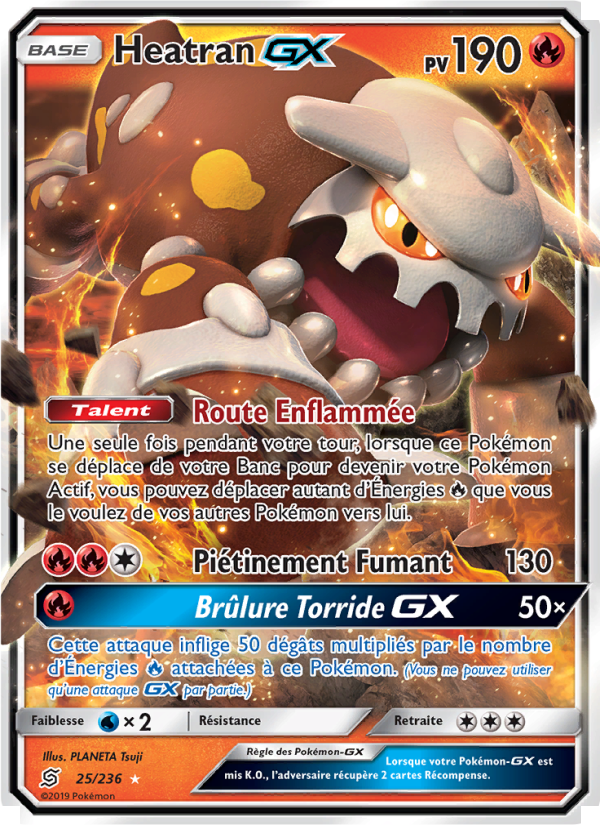 Heatran GX 25 — Harmonie des Esprits (French Pokémon TCG card)