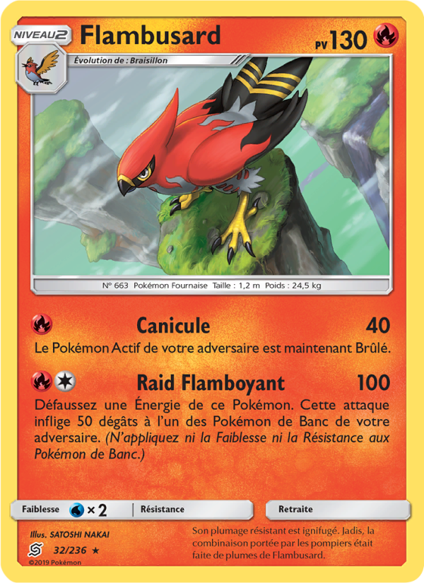 Flambusard 32 — Harmonie des Esprits (French Pokémon TCG card)