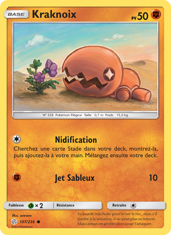Kraknoix 107 — Éclipse Cosmique (French Pokémon TCG card)