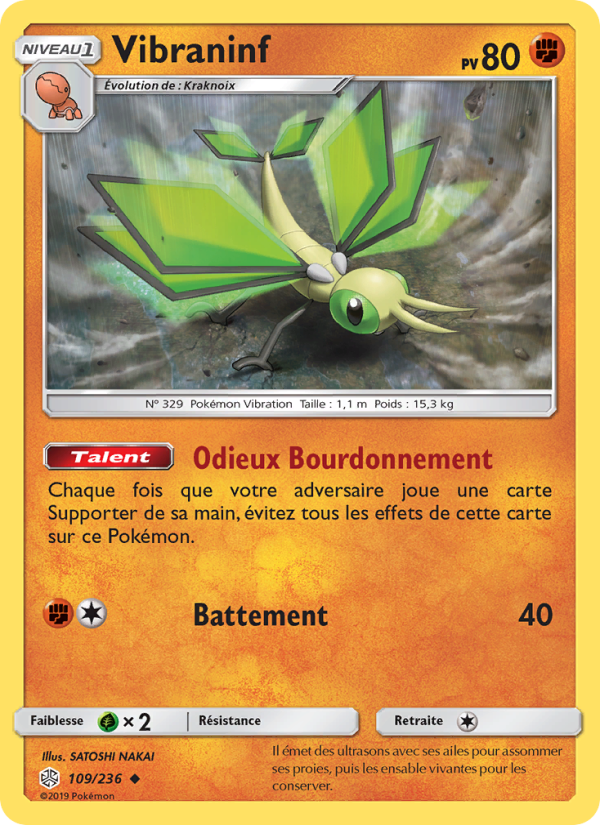 Vibraninf 109 — Éclipse Cosmique (French Pokémon TCG card)