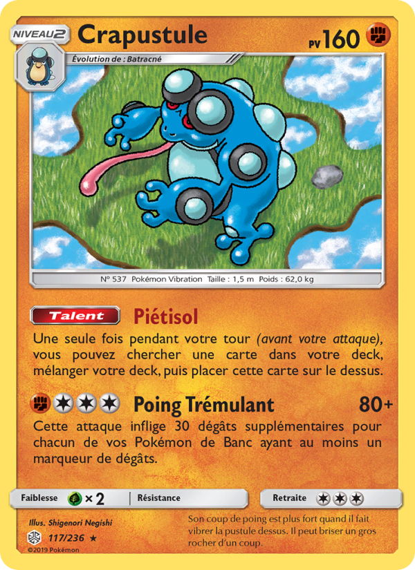 Crapustule 117 — Éclipse Cosmique (French Pokémon TCG card)