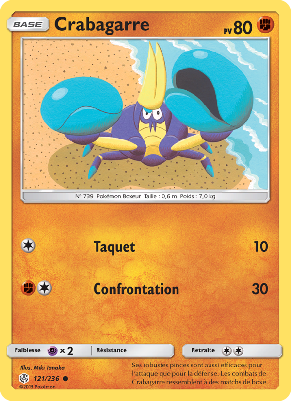 Crabagarre 121 — Éclipse Cosmique (French Pokémon TCG card)