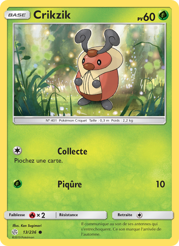 Crikzik 13 — Éclipse Cosmique (French Pokémon TCG card)