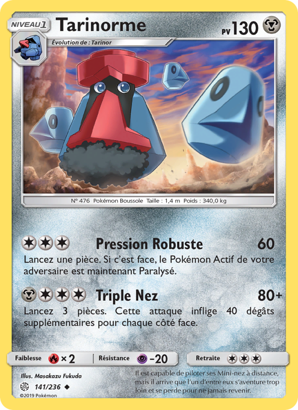 Tarinorme 141 — Éclipse Cosmique (French Pokémon TCG card)