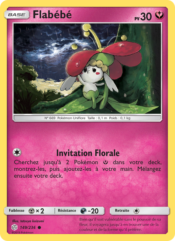 Flabébé 149 — Éclipse Cosmique (French Pokémon TCG card)