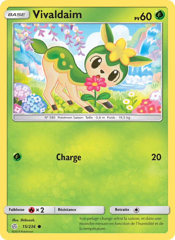 Vivaldaim 15 — Éclipse Cosmique (French Pokémon TCG card)