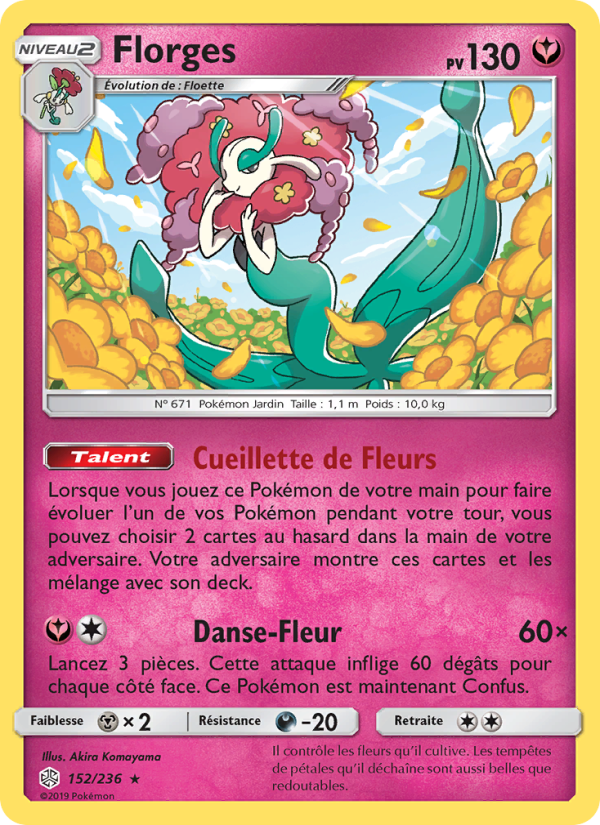 Florges 152 — Éclipse Cosmique (French Pokémon TCG card)