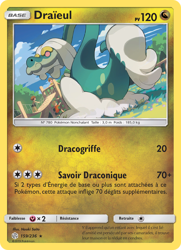 Draïeul 159 — Éclipse Cosmique (French Pokémon TCG card)