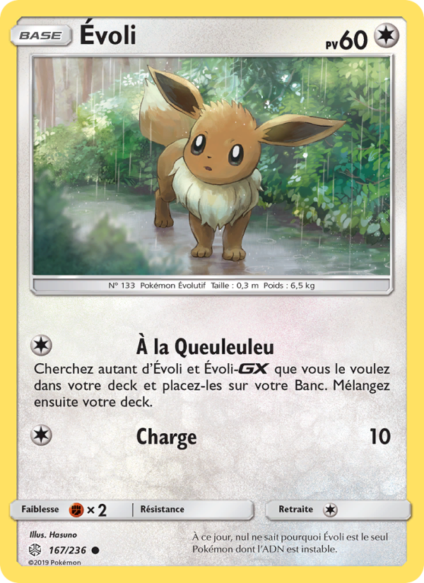 Évoli 167 — Éclipse Cosmique (French Pokémon TCG card)