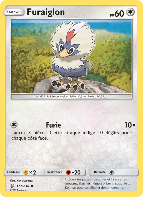 Furaiglon 177 — Éclipse Cosmique (French Pokémon TCG card)