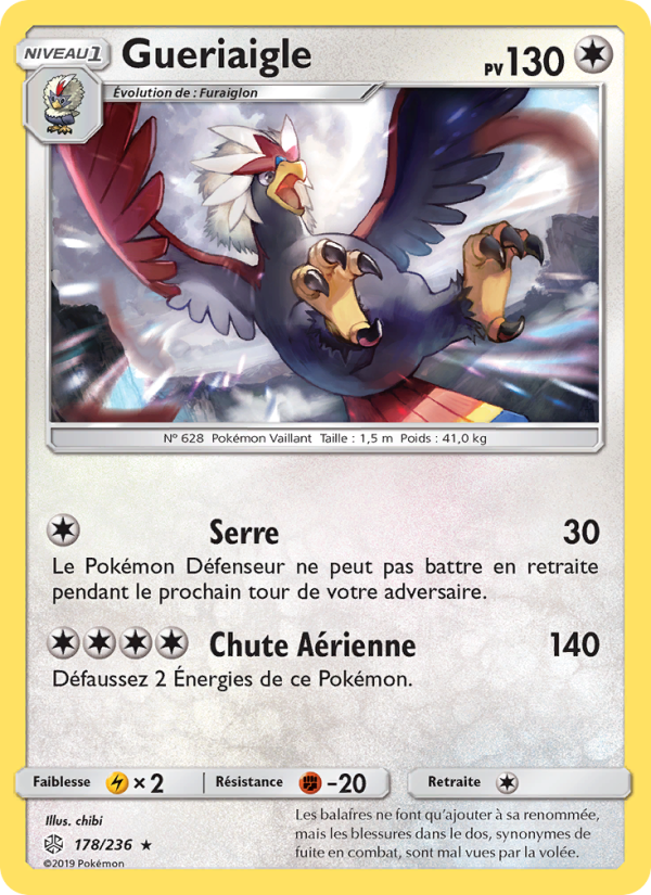 Gueriaigle 178 — Éclipse Cosmique (French Pokémon TCG card)