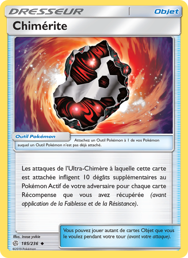 Chimérite 185 — Éclipse Cosmique (French Pokémon TCG card)