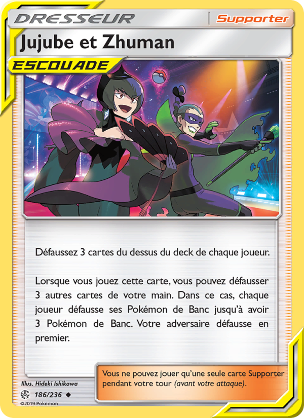 Jujube et Zhuman 186 — Éclipse Cosmique (French Pokémon TCG card)