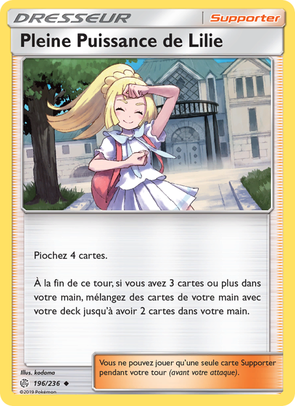 Pleine Puissance de Lilie 196 — Éclipse Cosmique (French Pokémon TCG card)