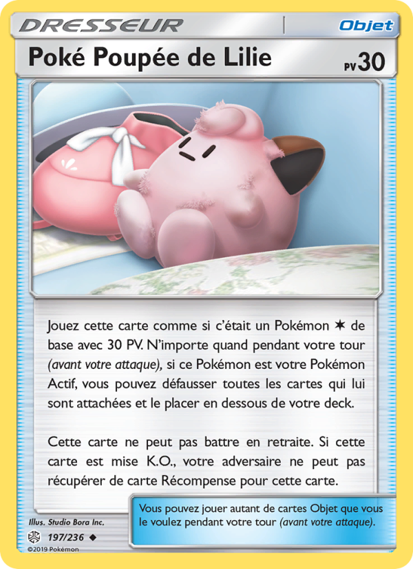 Poké Poupée de Lilie 197 — Éclipse Cosmique (French Pokémon TCG card)