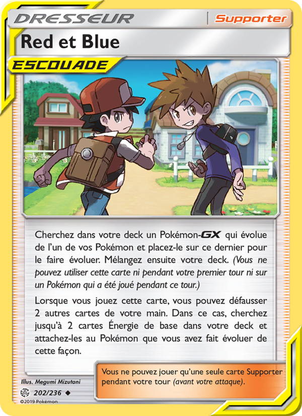 Red et Blue 202 — Éclipse Cosmique (French Pokémon TCG card)