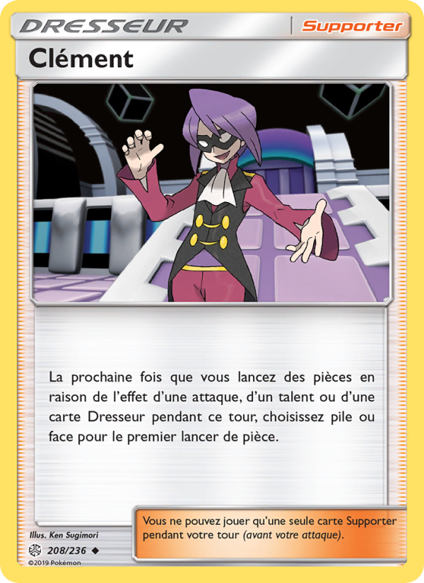 Clément 208 — Éclipse Cosmique (French Pokémon TCG card)