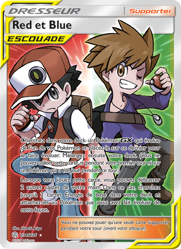 Red et Blue 234 — Éclipse Cosmique (French Pokémon TCG card)