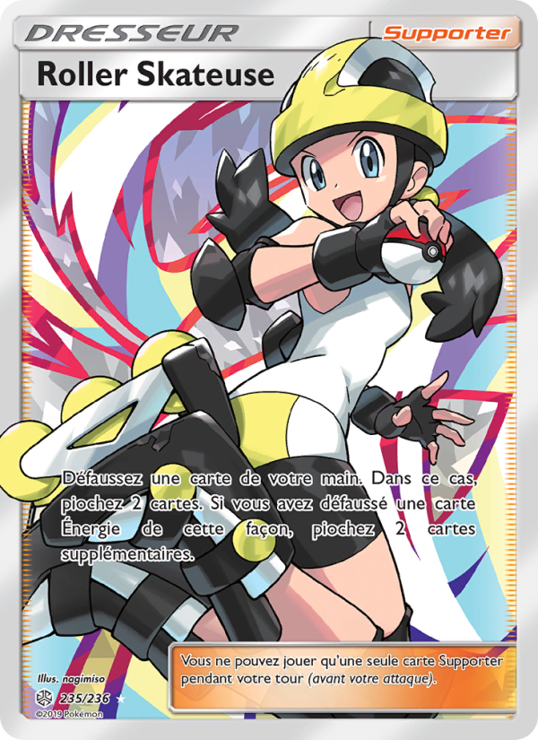 Roller Skateuse 235 — Éclipse Cosmique (French Pokémon TCG card)