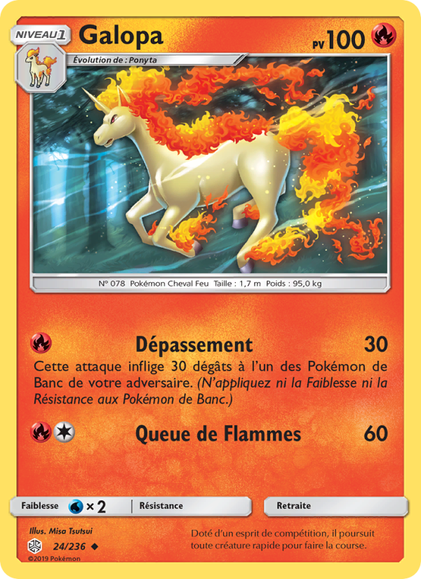 Galopa 24 — Éclipse Cosmique (French Pokémon TCG card)