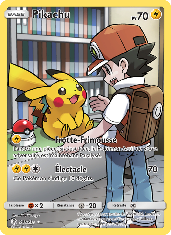 Pikachu 241 — Éclipse Cosmique (French Pokémon TCG card)