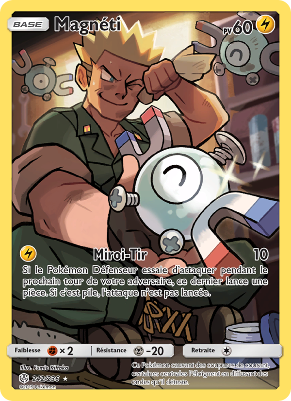 Magnéti 242 — Éclipse Cosmique (French Pokémon TCG card)