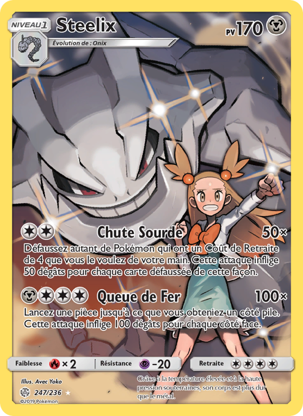 Steelix 247 — Éclipse Cosmique (French Pokémon TCG card)