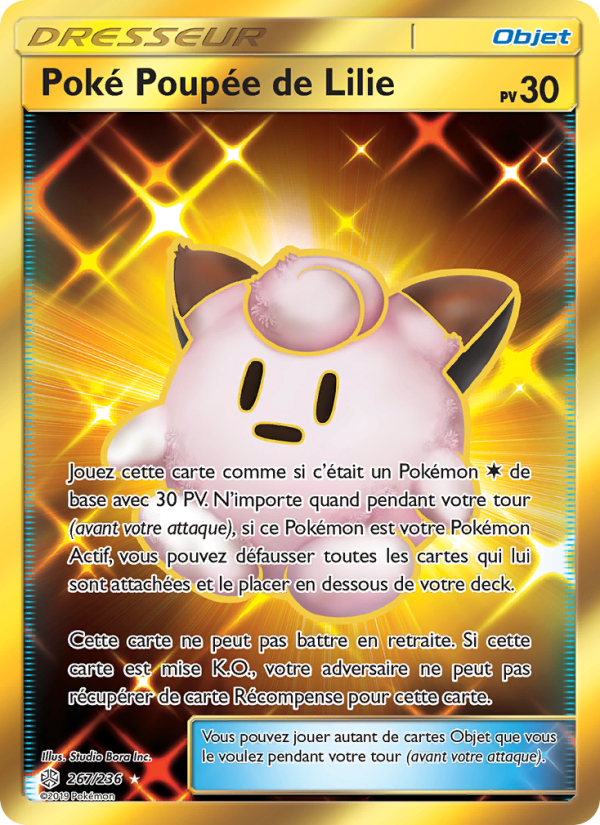 Poké Poupée de Lilie 267 — Éclipse Cosmique (French Pokémon TCG card)