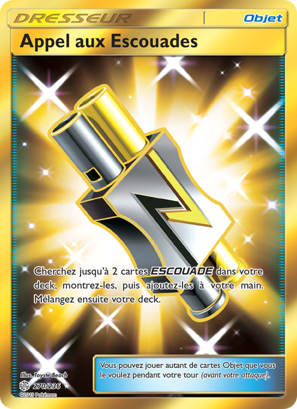 Appel aux Escouades 270 — Éclipse Cosmique (French Pokémon TCG card)