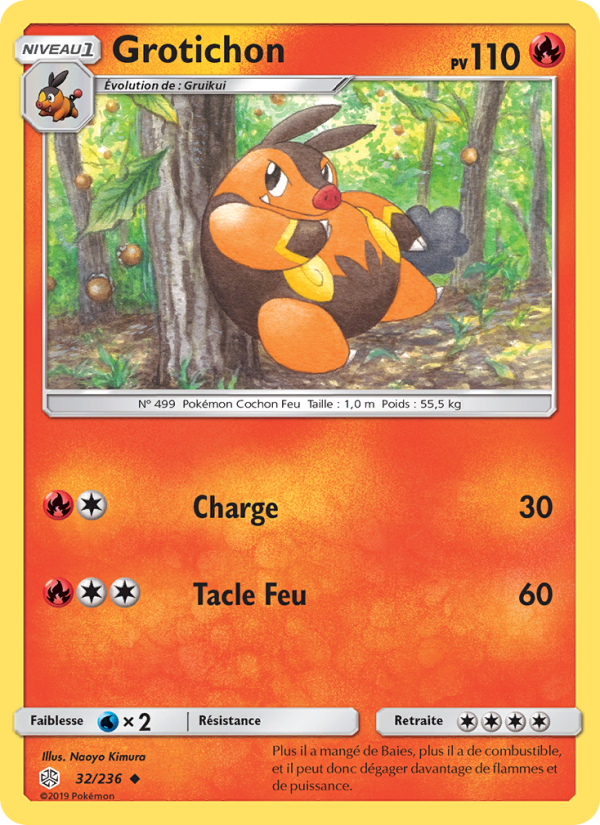 Grotichon 32 — Éclipse Cosmique (French Pokémon TCG card)