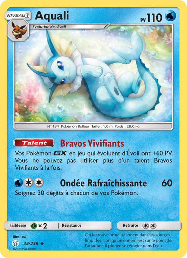 Aquali 42 — Éclipse Cosmique (French Pokémon TCG card)