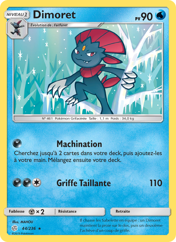 Dimoret 44 — Éclipse Cosmique (French Pokémon TCG card)