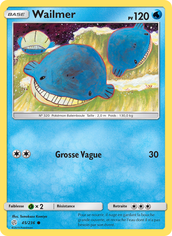 Wailmer 45 — Éclipse Cosmique (French Pokémon TCG card)