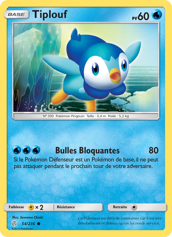 Tiplouf 54 — Éclipse Cosmique (French Pokémon TCG card)