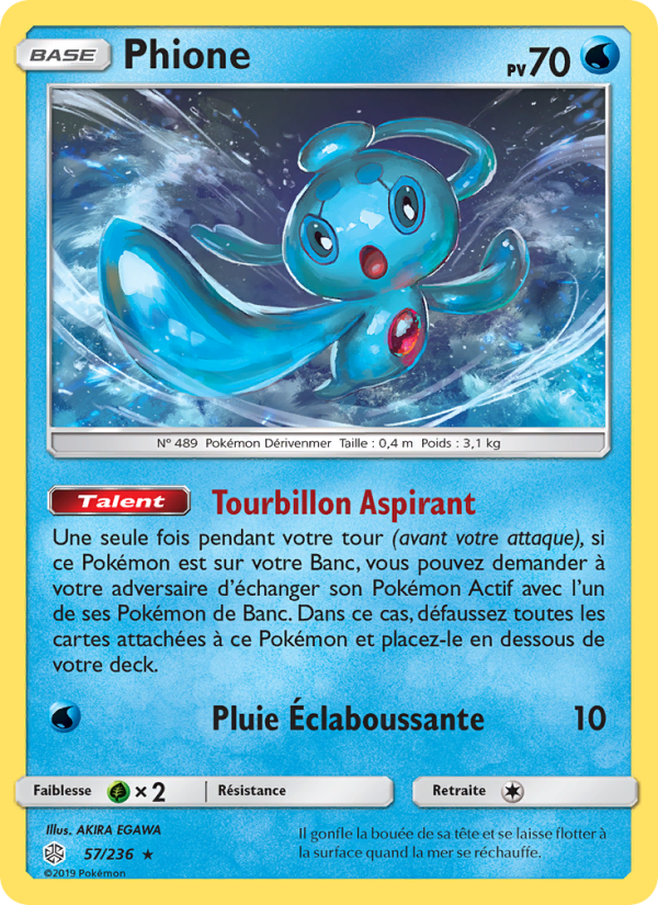 Phione 57 — Éclipse Cosmique (French Pokémon TCG card)