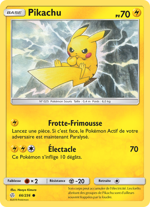 Pikachu 66 — Éclipse Cosmique (French Pokémon TCG card)