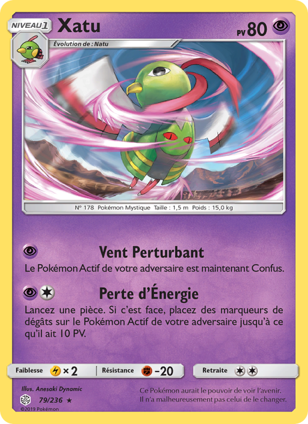 Xatu 79 — Éclipse Cosmique (French Pokémon TCG card)