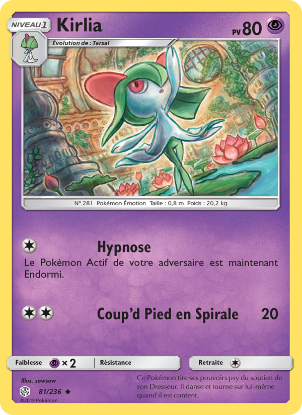 Kirlia 81 — Éclipse Cosmique (French Pokémon TCG card)