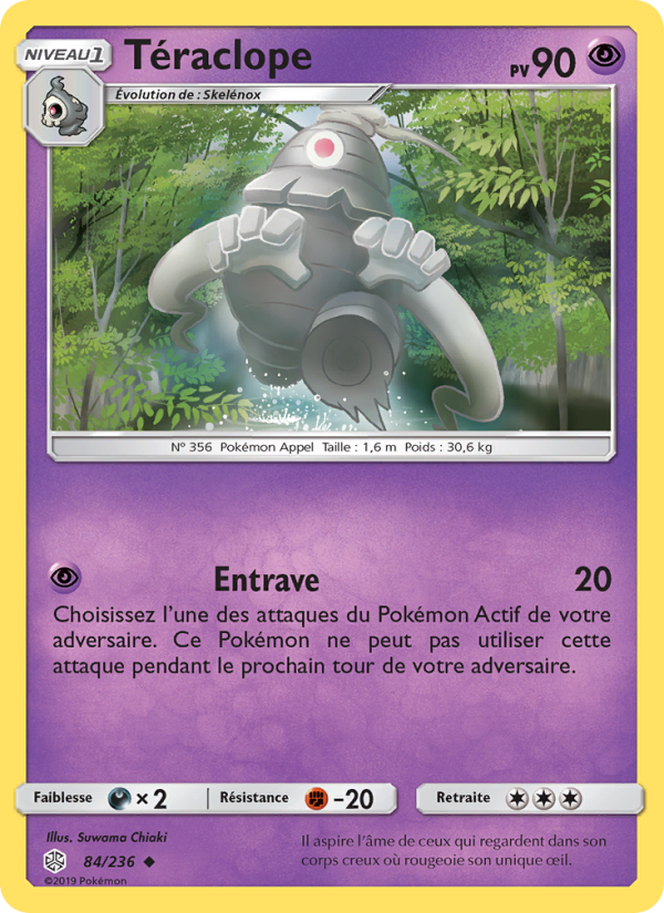 Téraclope 84 — Éclipse Cosmique (French Pokémon TCG card)