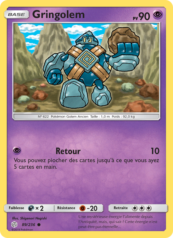 Gringolem 89 — Éclipse Cosmique (French Pokémon TCG card)