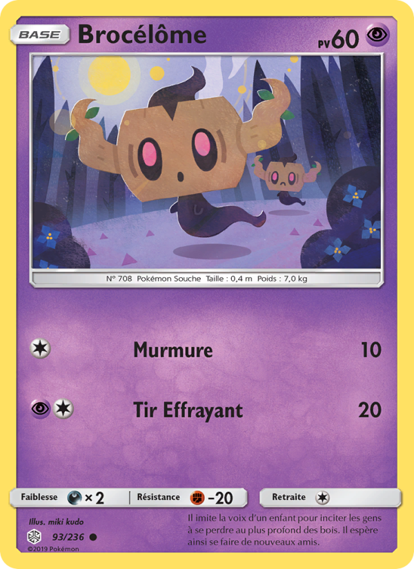 Brocélôme 93 — Éclipse Cosmique (French Pokémon TCG card)