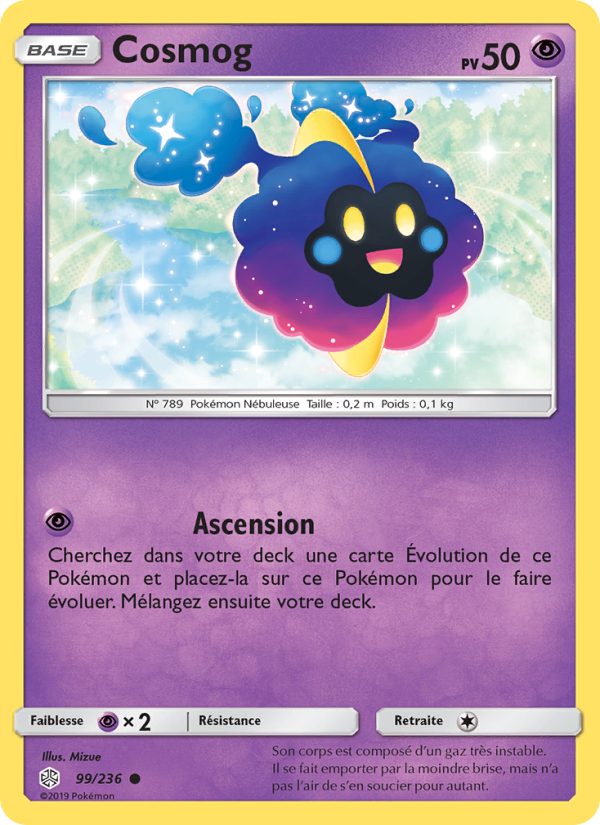 Cosmog 99 — Éclipse Cosmique (French Pokémon TCG card)